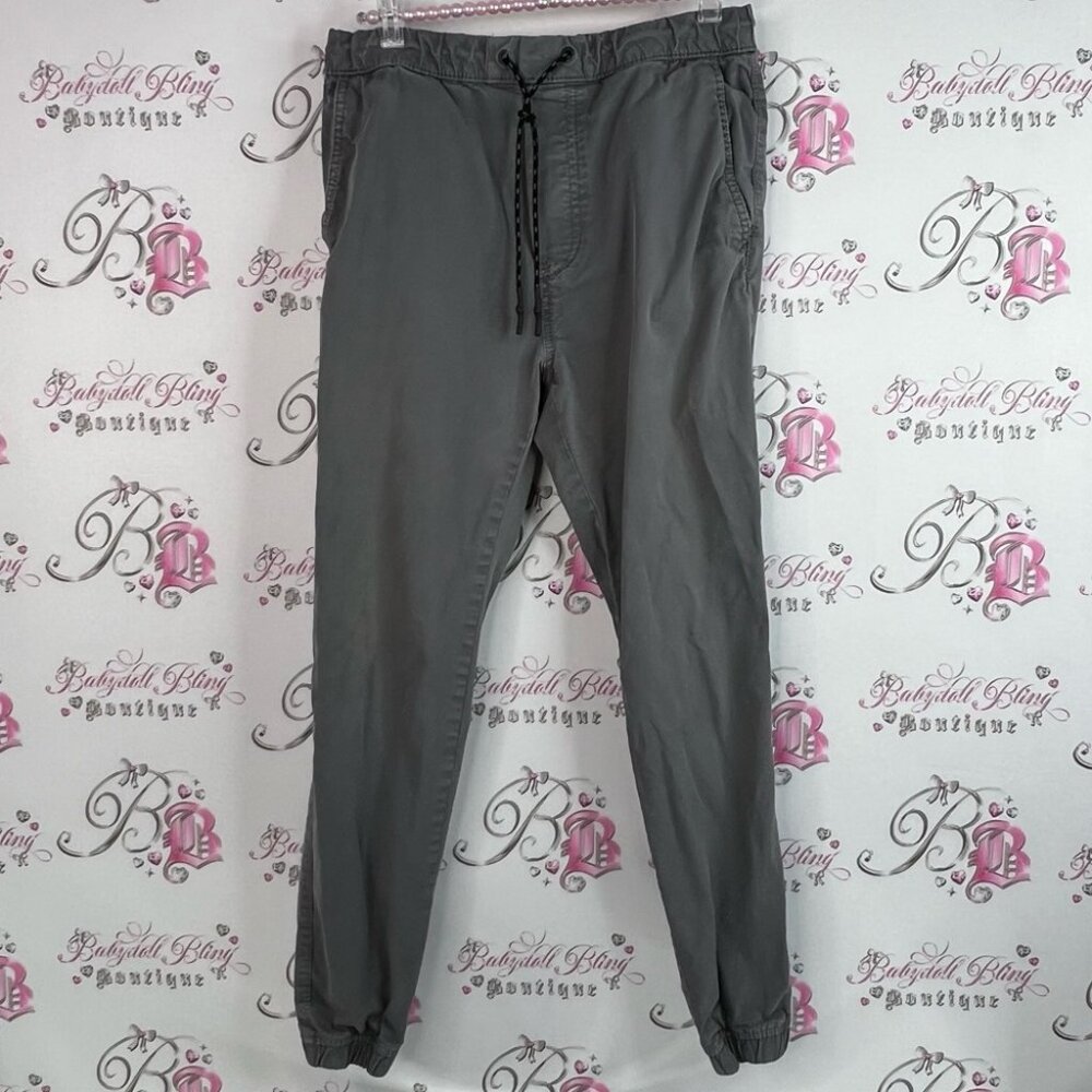 American Eagle Pants Next Level Flex Grey Tie Up Outfitters Charcoal Joggers